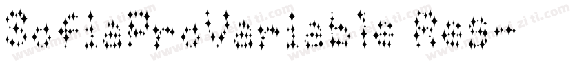 SofiaProVariable Reg字体转换